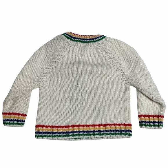 Vintage Cat Tricycle Sweater Toddler 3T Rainbow Knit Novelty Kids - Picture 4 of 6